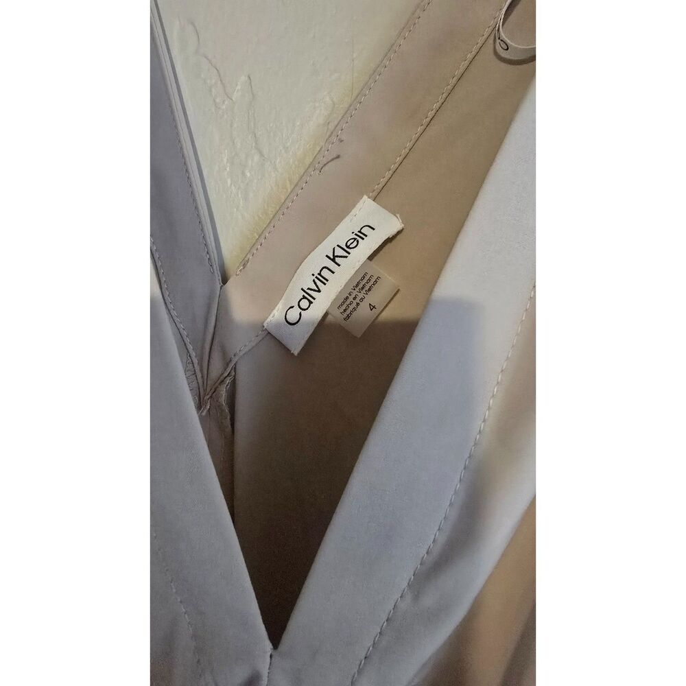 Calvin Klein Commuter Sleeveless Tan Tiered Maxi Dress Size 4 NWTxi Dress - Picture 6 of 6